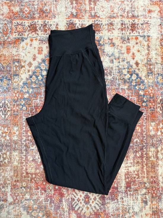 Old Navy Pants - Old Navy Active Powersoft Ribbed Legging Joggers Black High Rise Tall Large